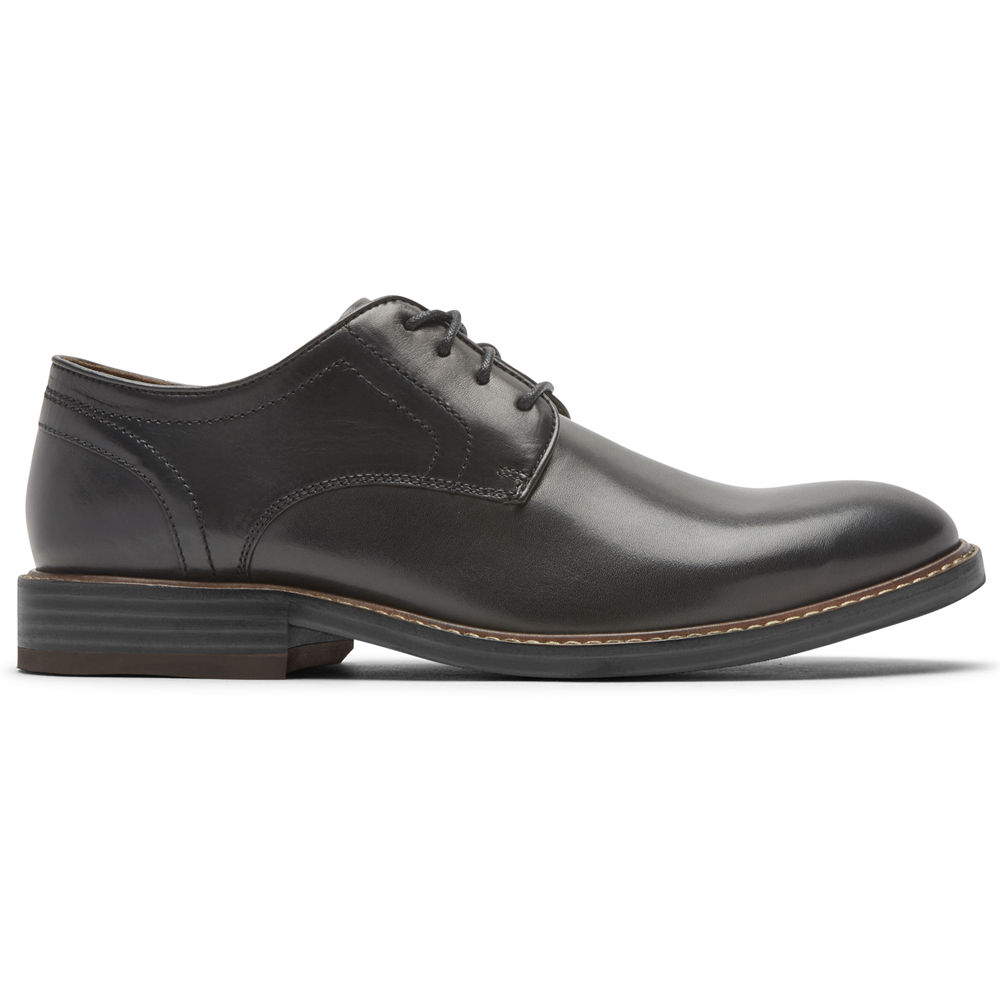 Oxfords Rockport Homem Pretas - Kenton Plain Toe - 03257VTJC